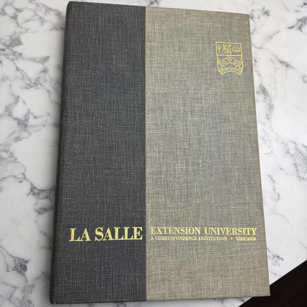 Vintage LaSalle Extension Univ Hardcover Book Chicago Original